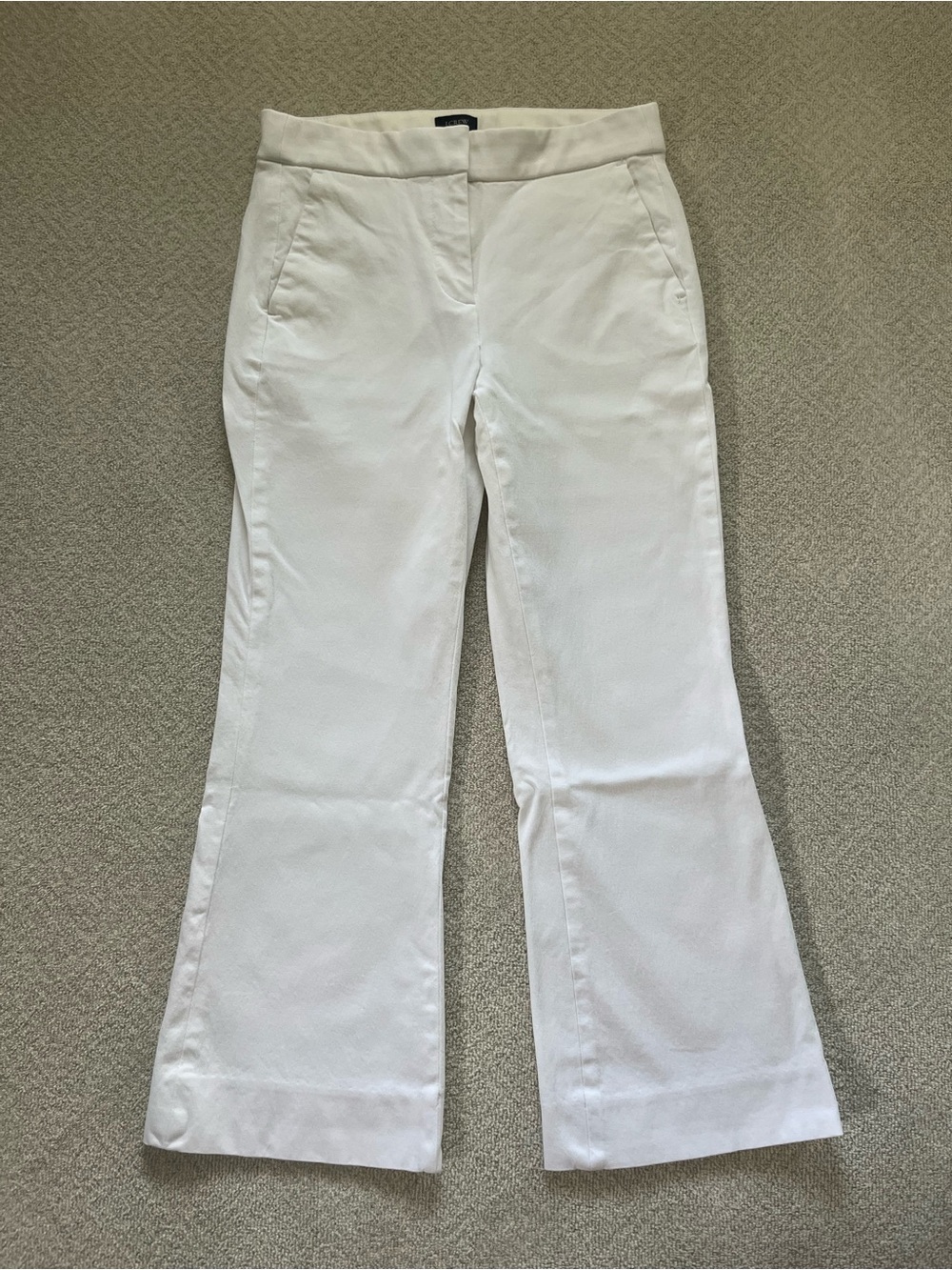 J. Crew Factory Kelsey Flare Pant in White